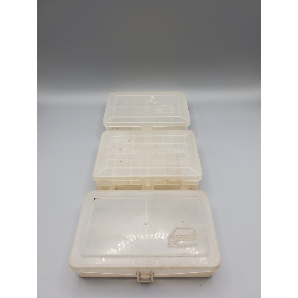 Vintage Lot Of 3 Plano Micro Magrnum